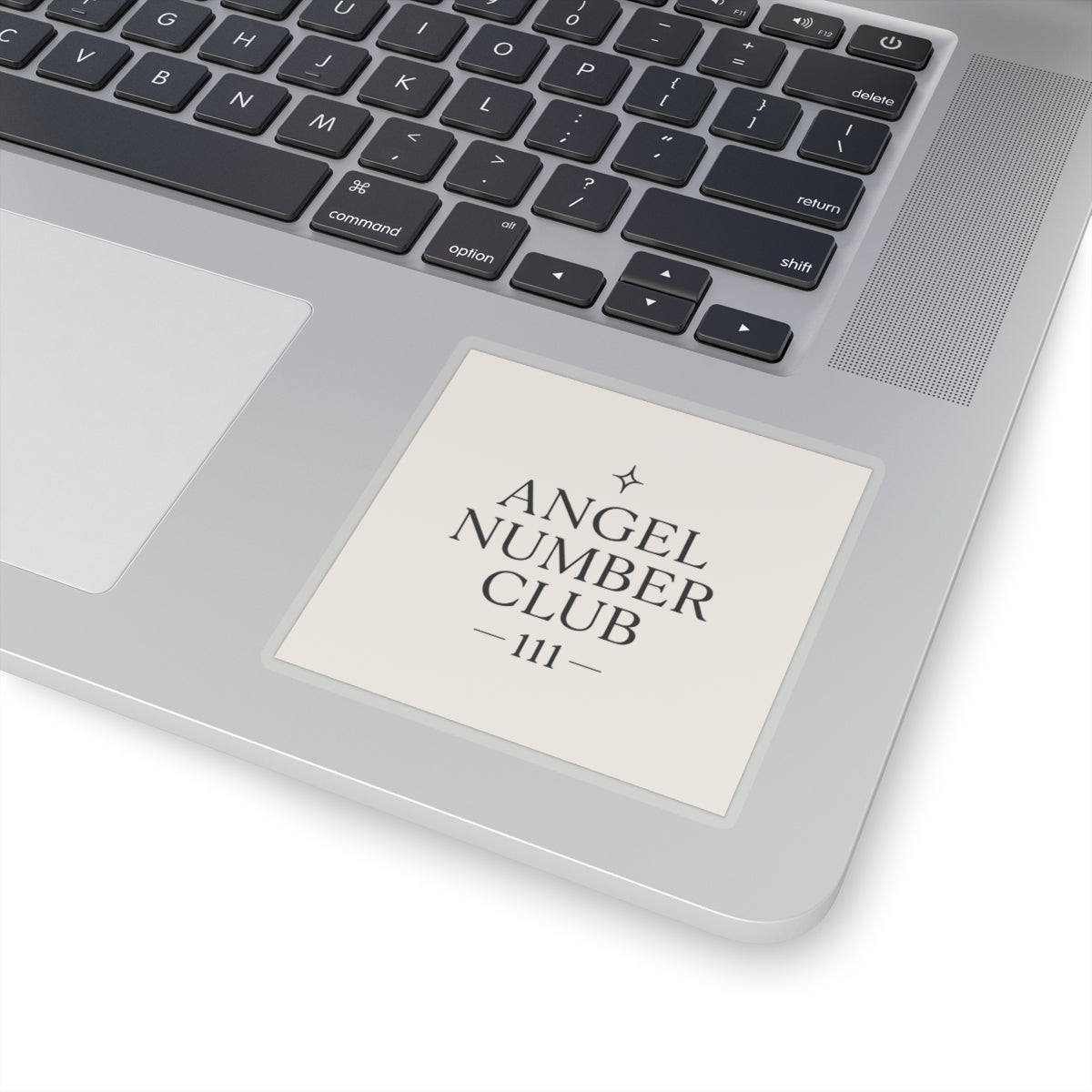 Angel Number Club 111 Kiss-Cut Sticker — Spiritual Numerology Laptop Decal