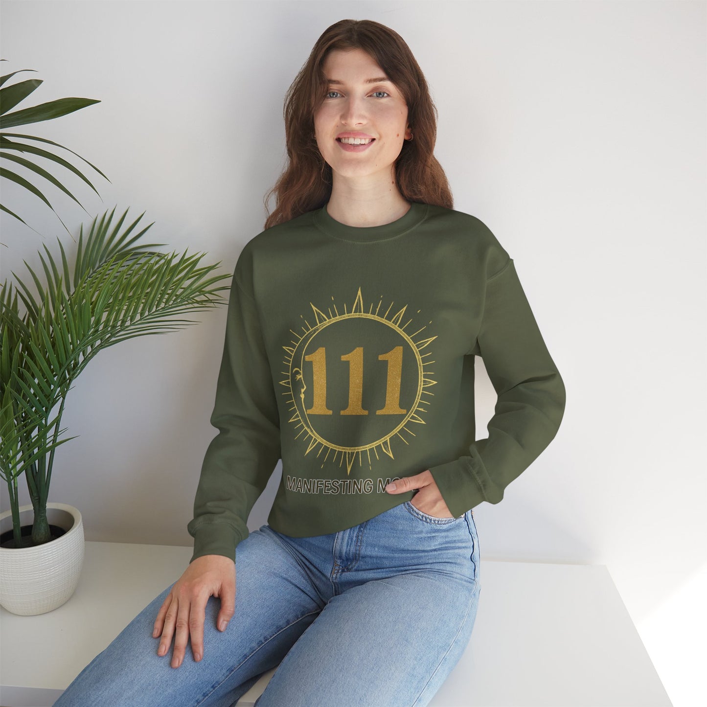 111 Manifesting Mode Crewneck Sweatshirt