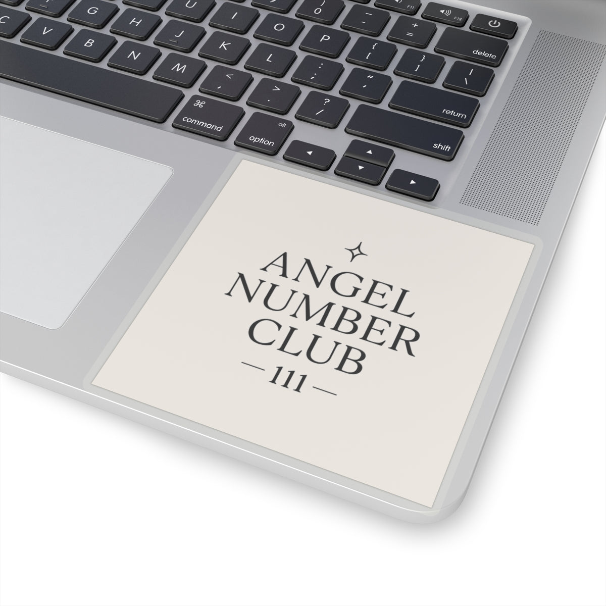 Angel Number Club 111 Kiss-Cut Sticker — Spiritual Numerology Laptop Decal