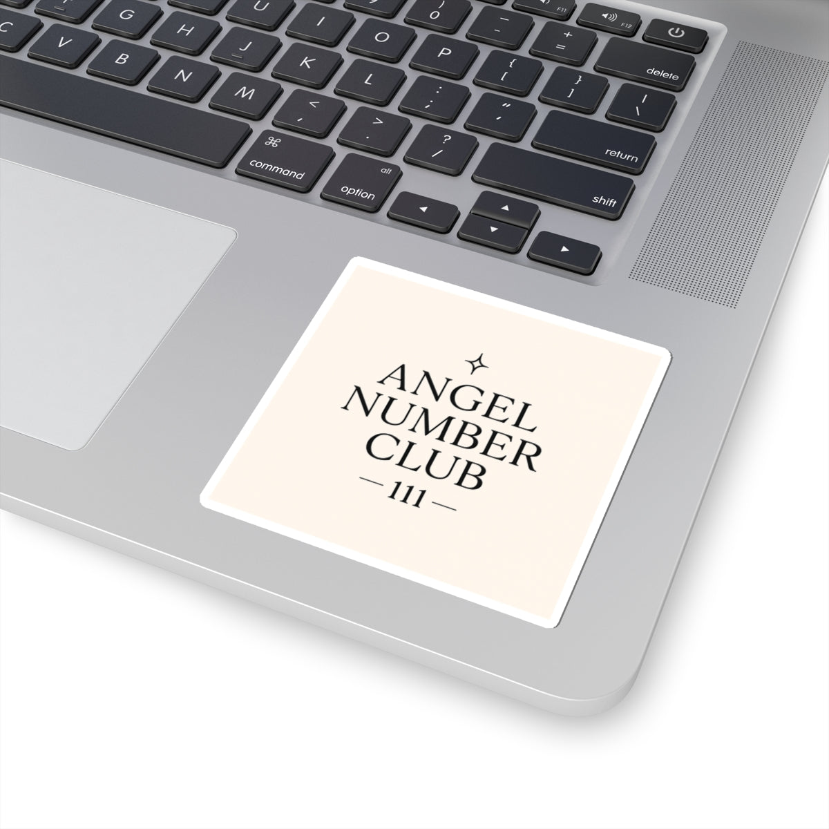 Angel Number Club 111 Kiss-Cut Sticker — Spiritual Numerology Laptop Decal